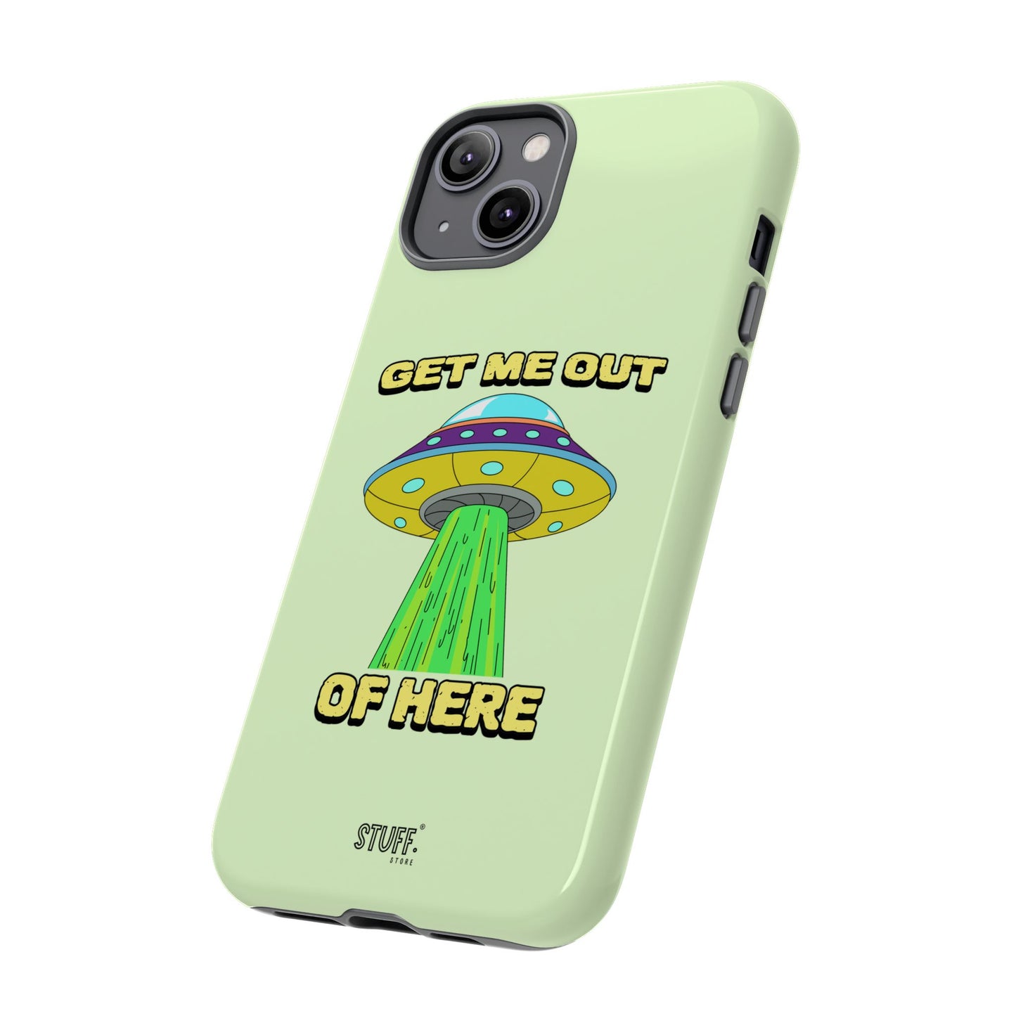 Get Me Out of Here | Coque résistante anti-choc — Vert Menthe