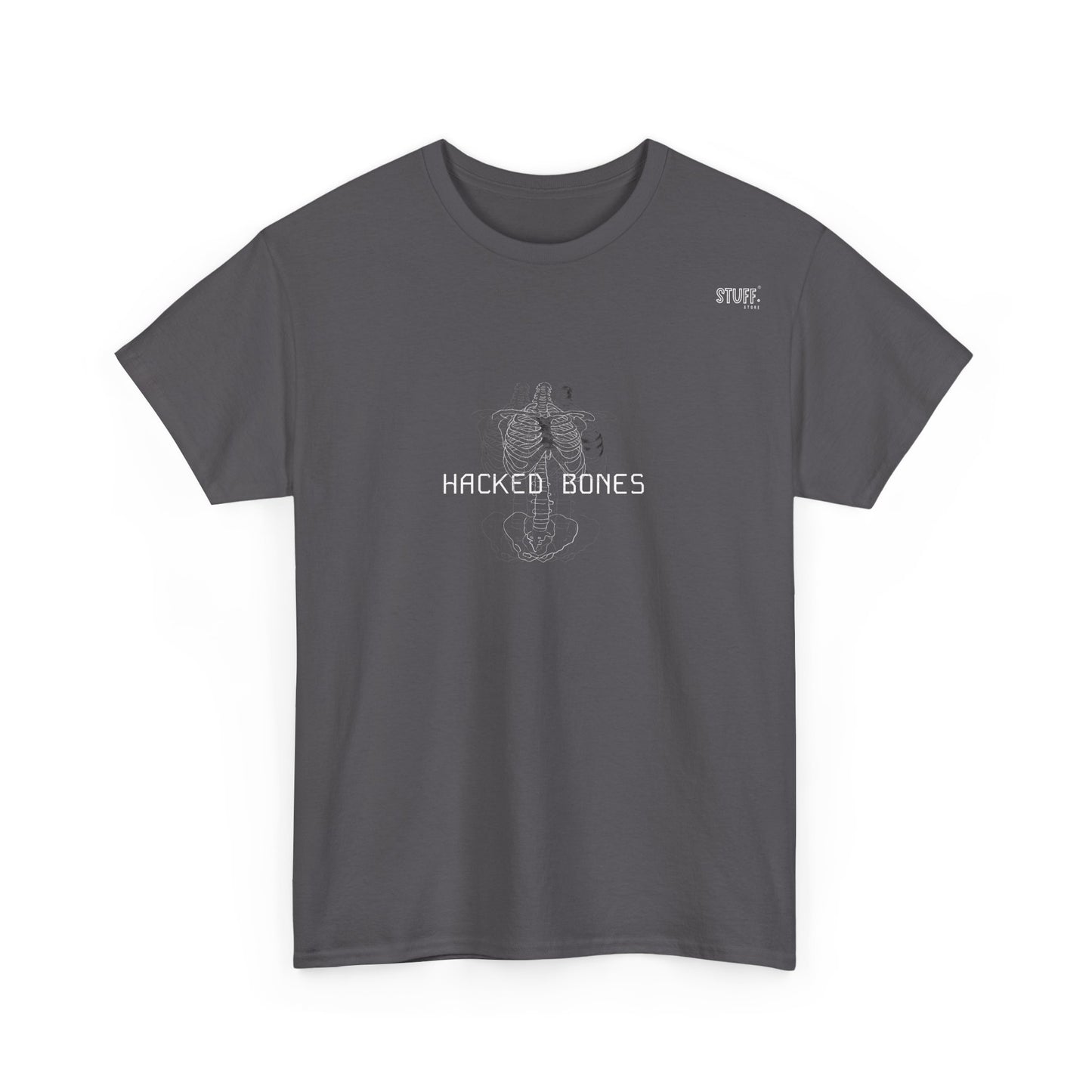 hacked bones heavy cotton tee