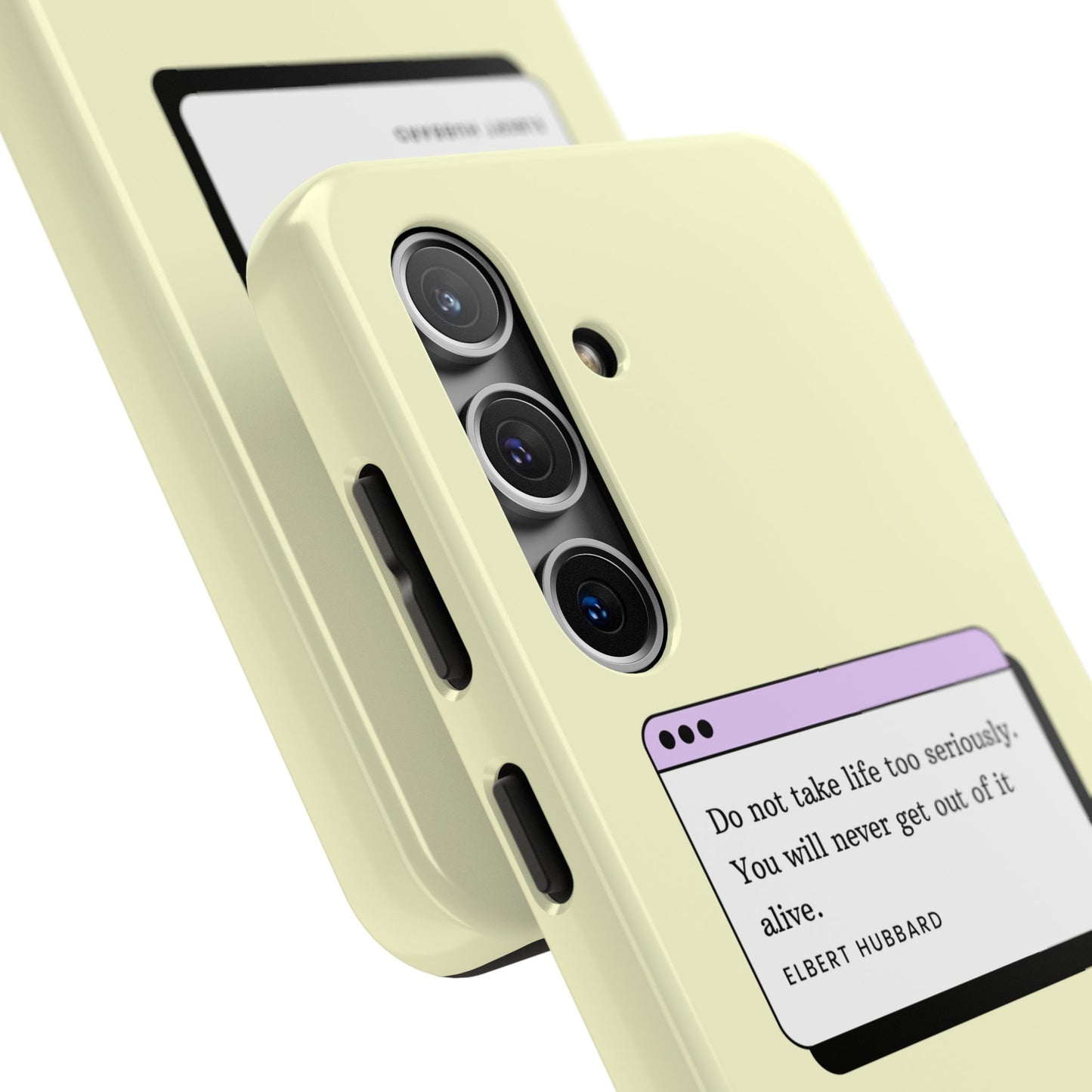 Window Case | Coque résistante à double protection avec citation – Design minimal & message puissant
