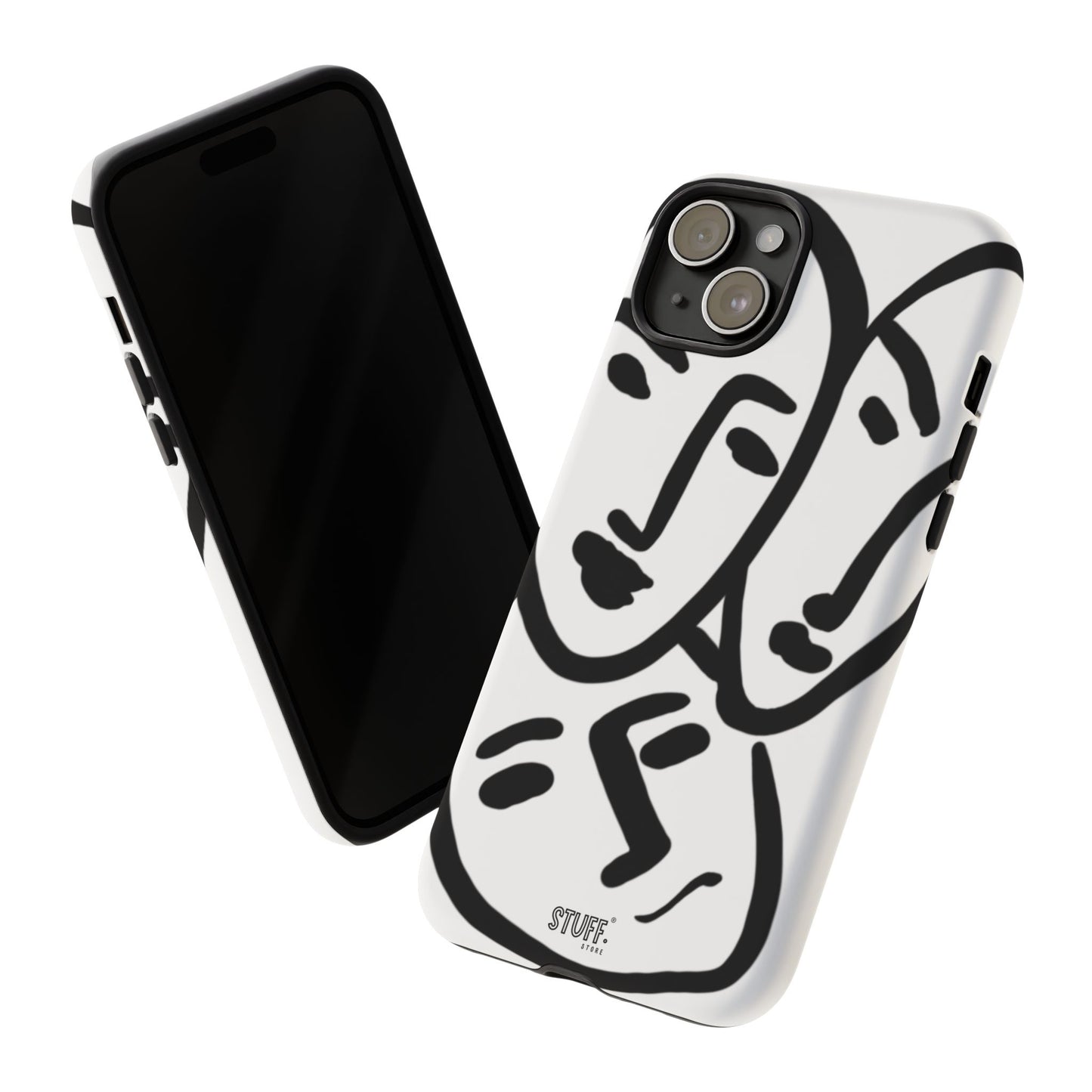 Les Trois Visages | Coque résistante double protection — inspiration Matisse