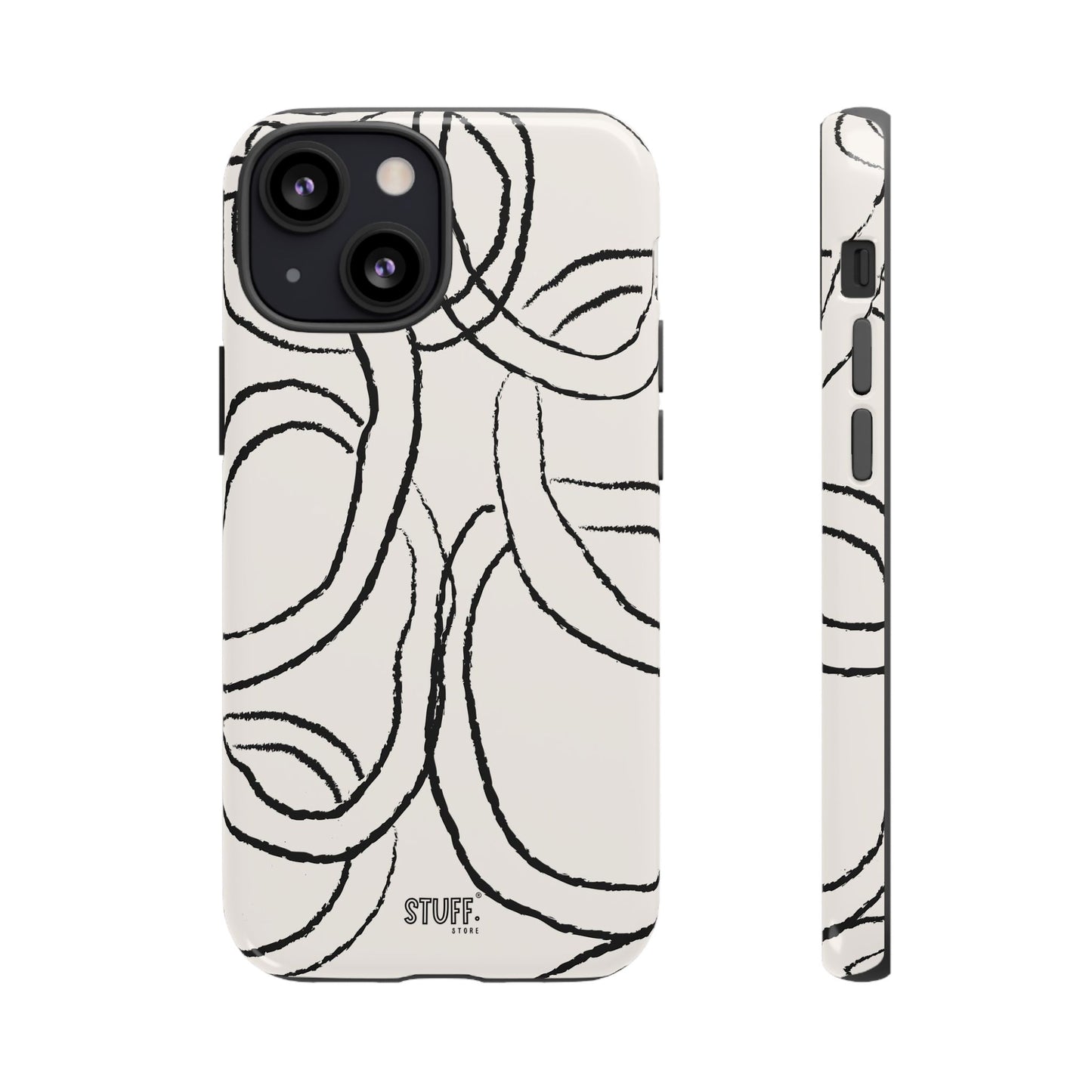 Doodly Case | Coque résistante double protection avec Design Gribouillis Minimaliste