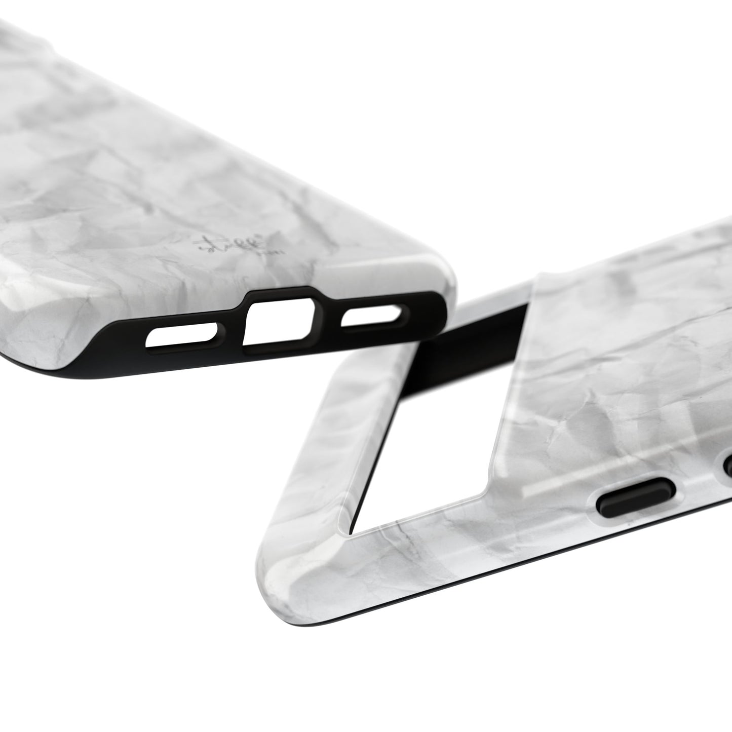 Crinkled Case | Coque résistante double protection anti-choc Effet Papier Froissé Mat