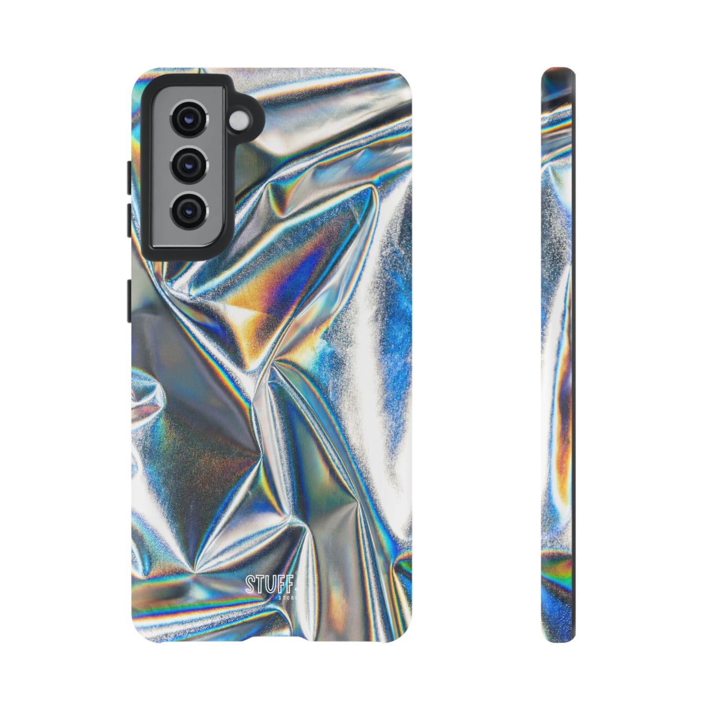 Metallic Case | Coque résistante double protection anti-choc - Effet Métallique