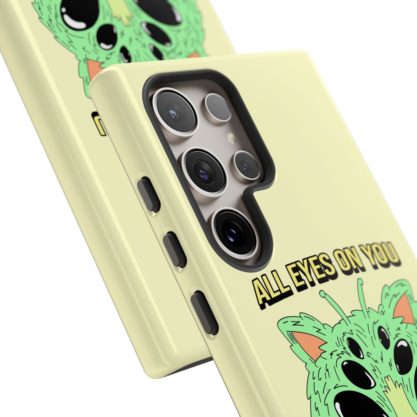 All Eyes on You Case | Coque résistante double protection avec Design Alien drôle
