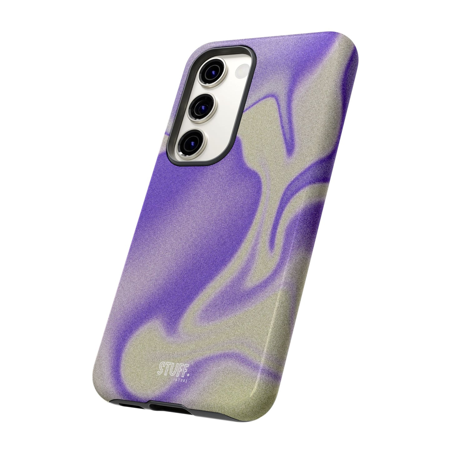 Swirly Case | Coque résistante double protection - Motif vague pourpre