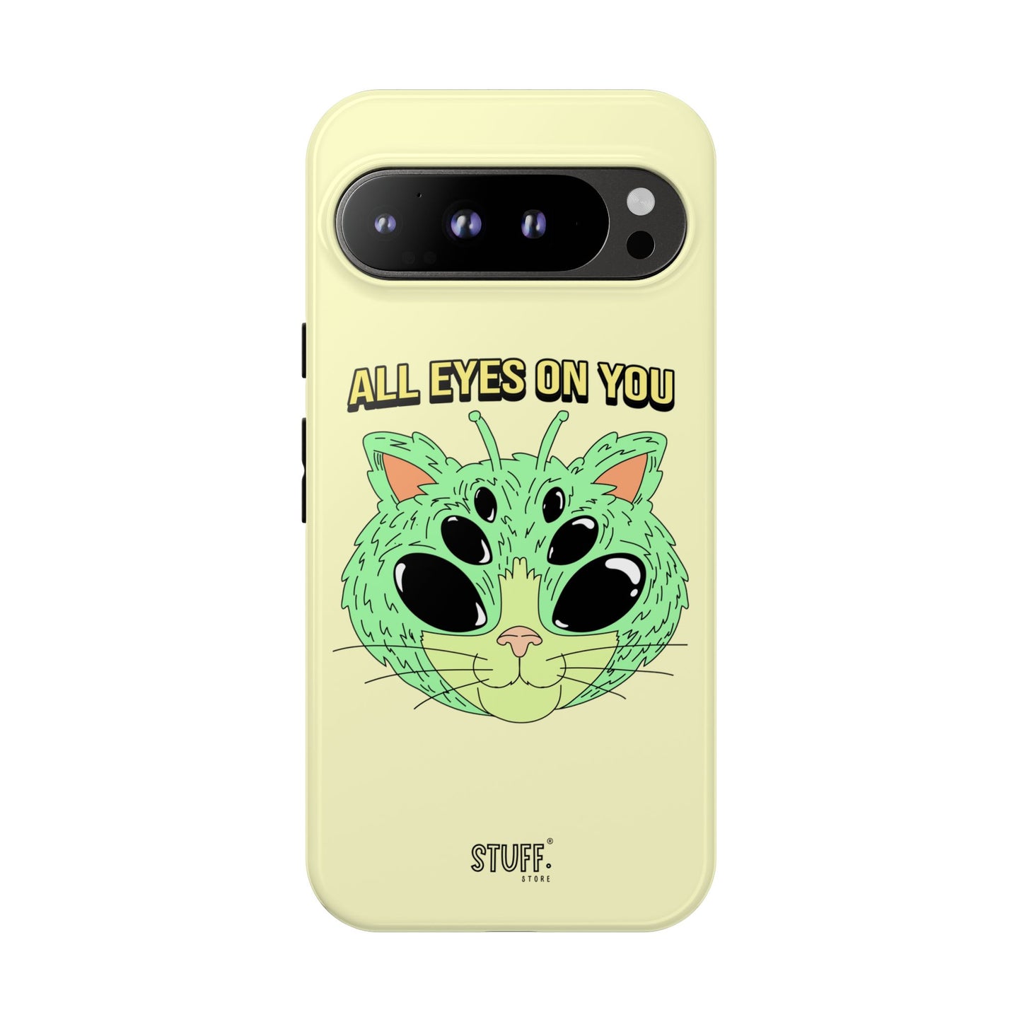 All Eyes on You Case | Coque résistante double protection avec Design Alien drôle