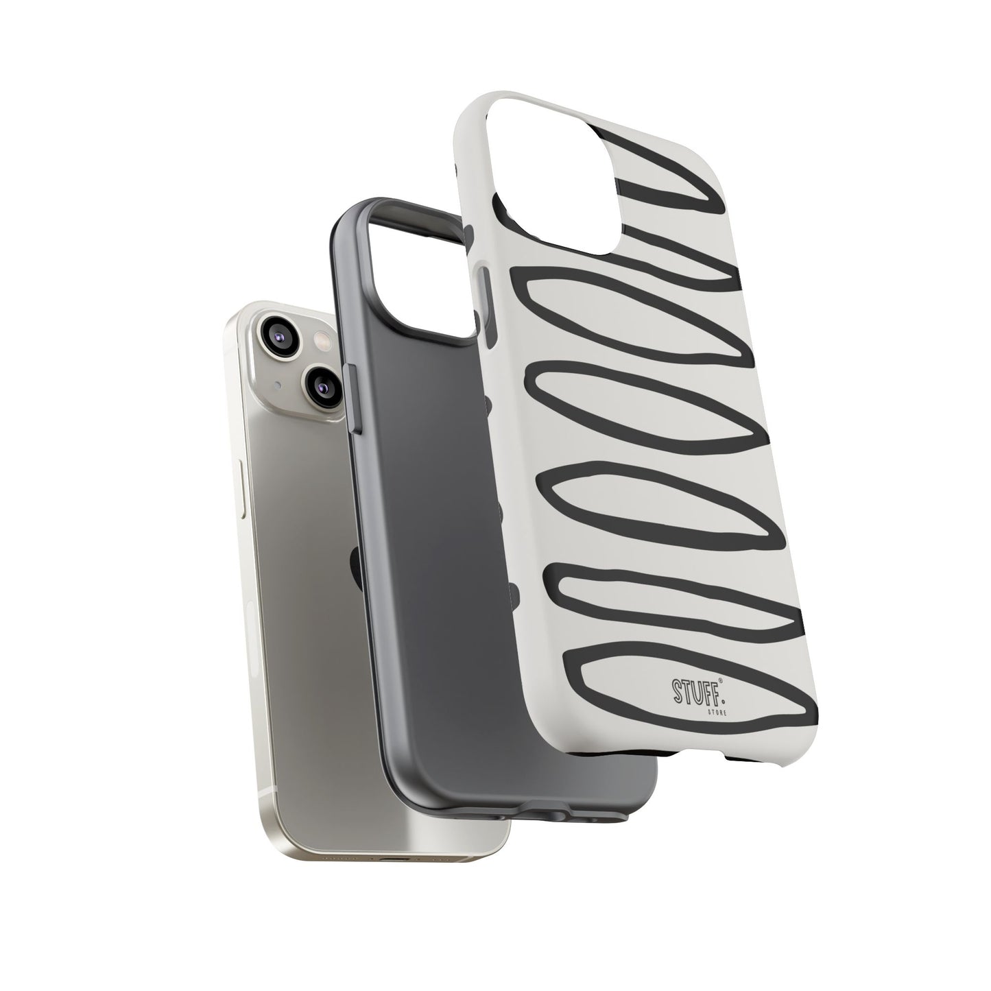 Loopy Case | Coque résistante double protection - Motif cercles abstraits