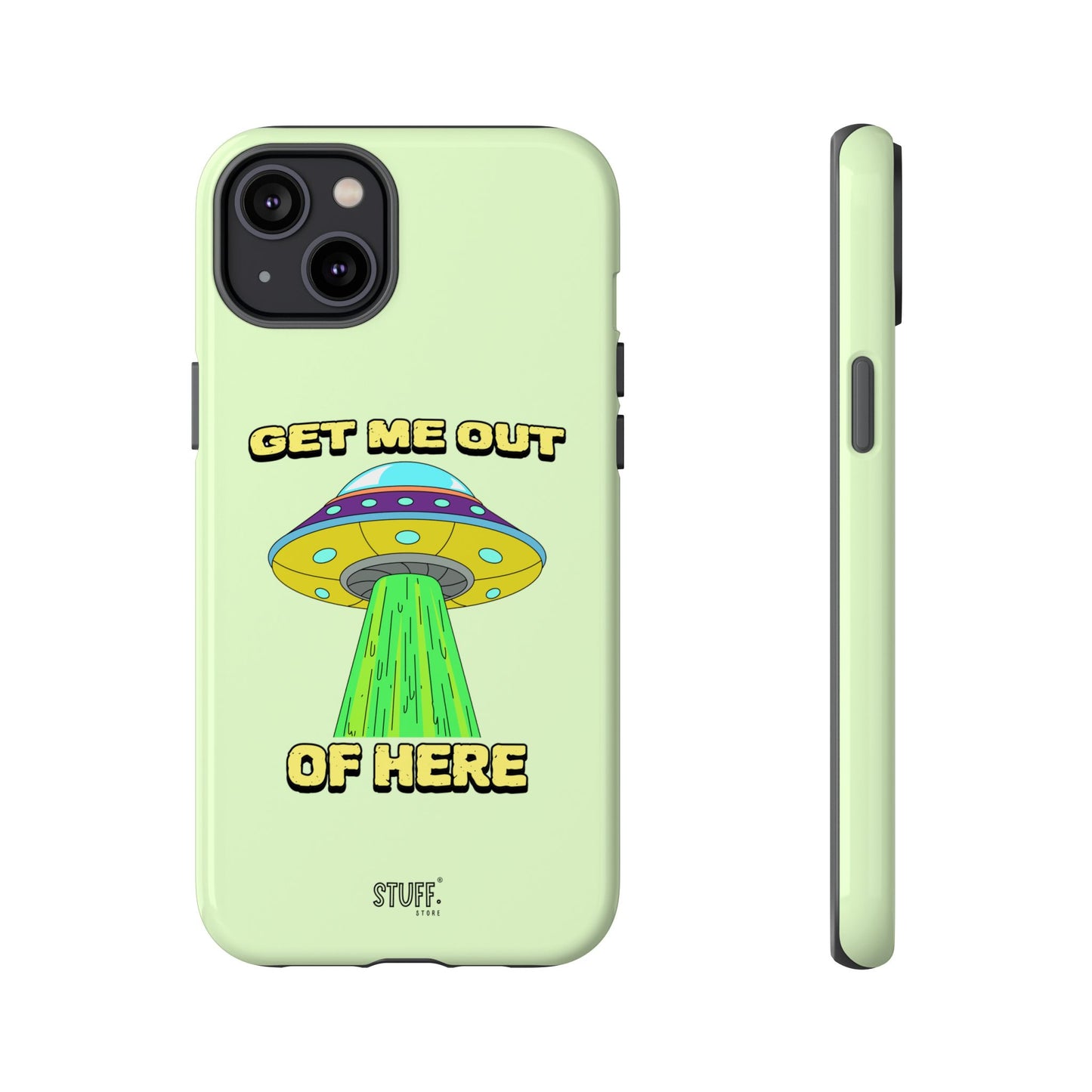 Get Me Out of Here | Coque résistante anti-choc — Vert Menthe