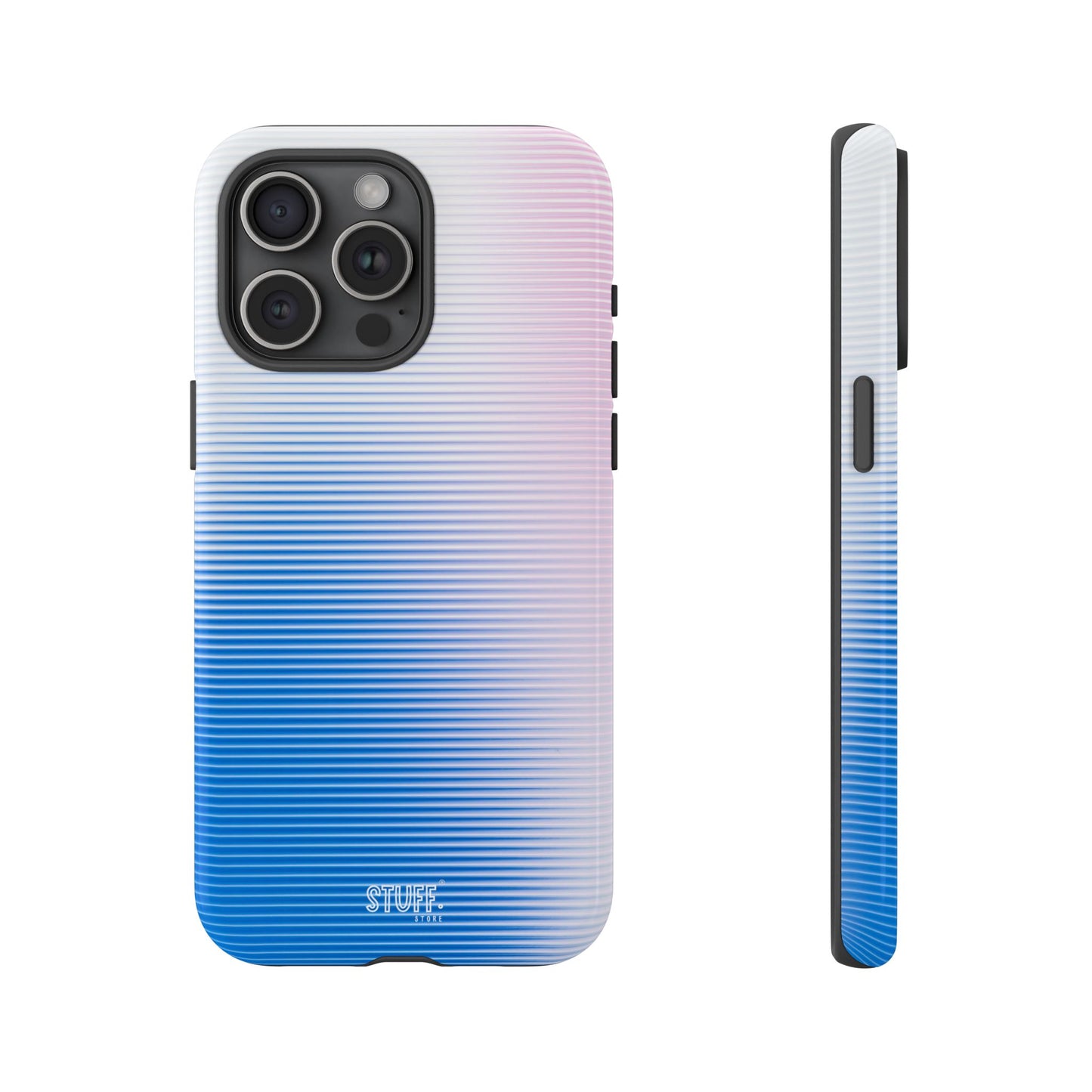 Gradient Case | Coque résistante double protection anti-choc - Dégradé Bleu & Rose
