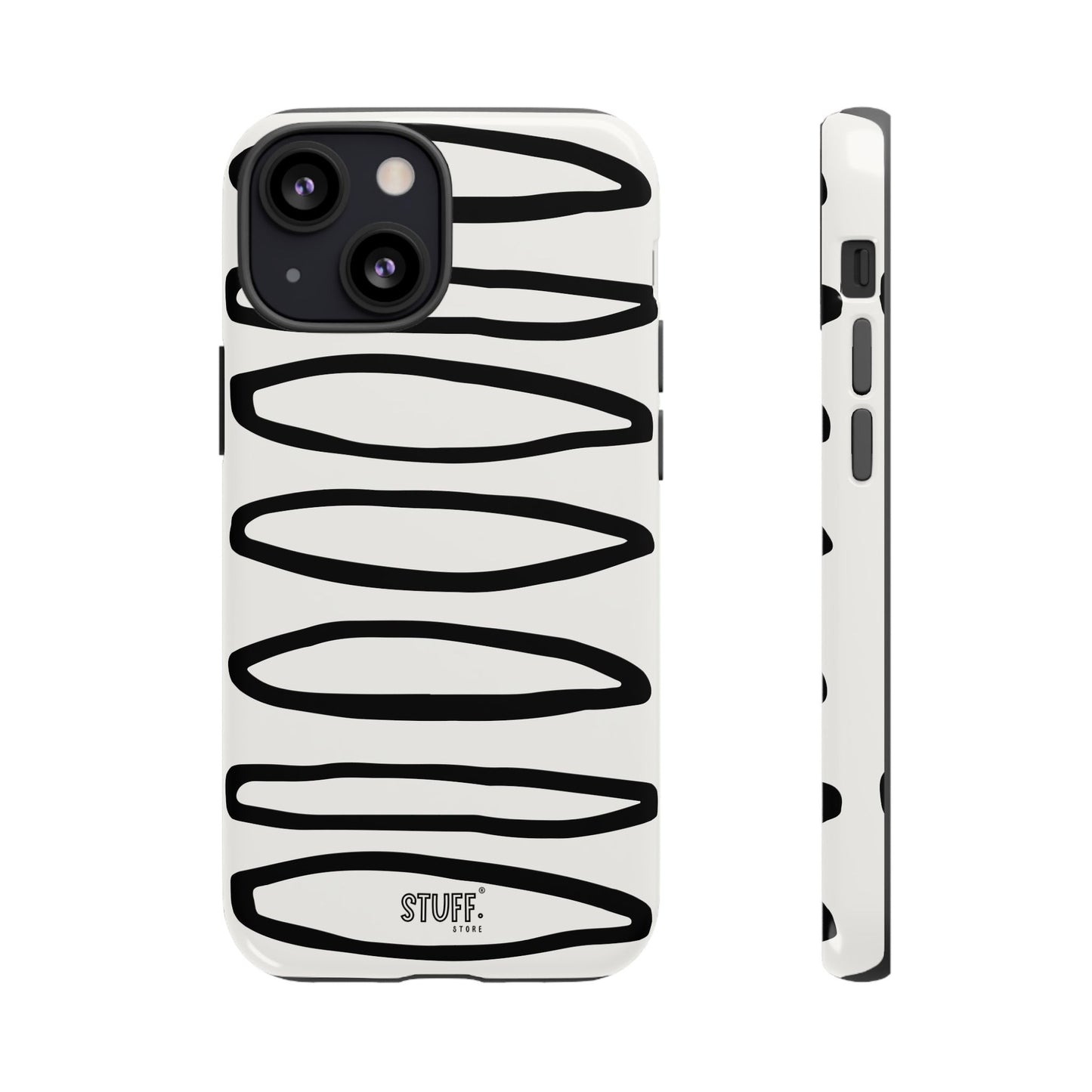 Loopy Case | Coque résistante double protection - Motif cercles abstraits