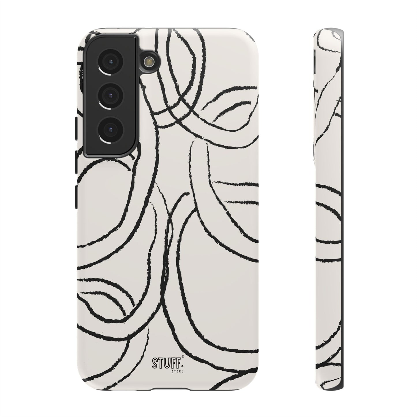 Doodly Case | Coque résistante double protection avec Design Gribouillis Minimaliste