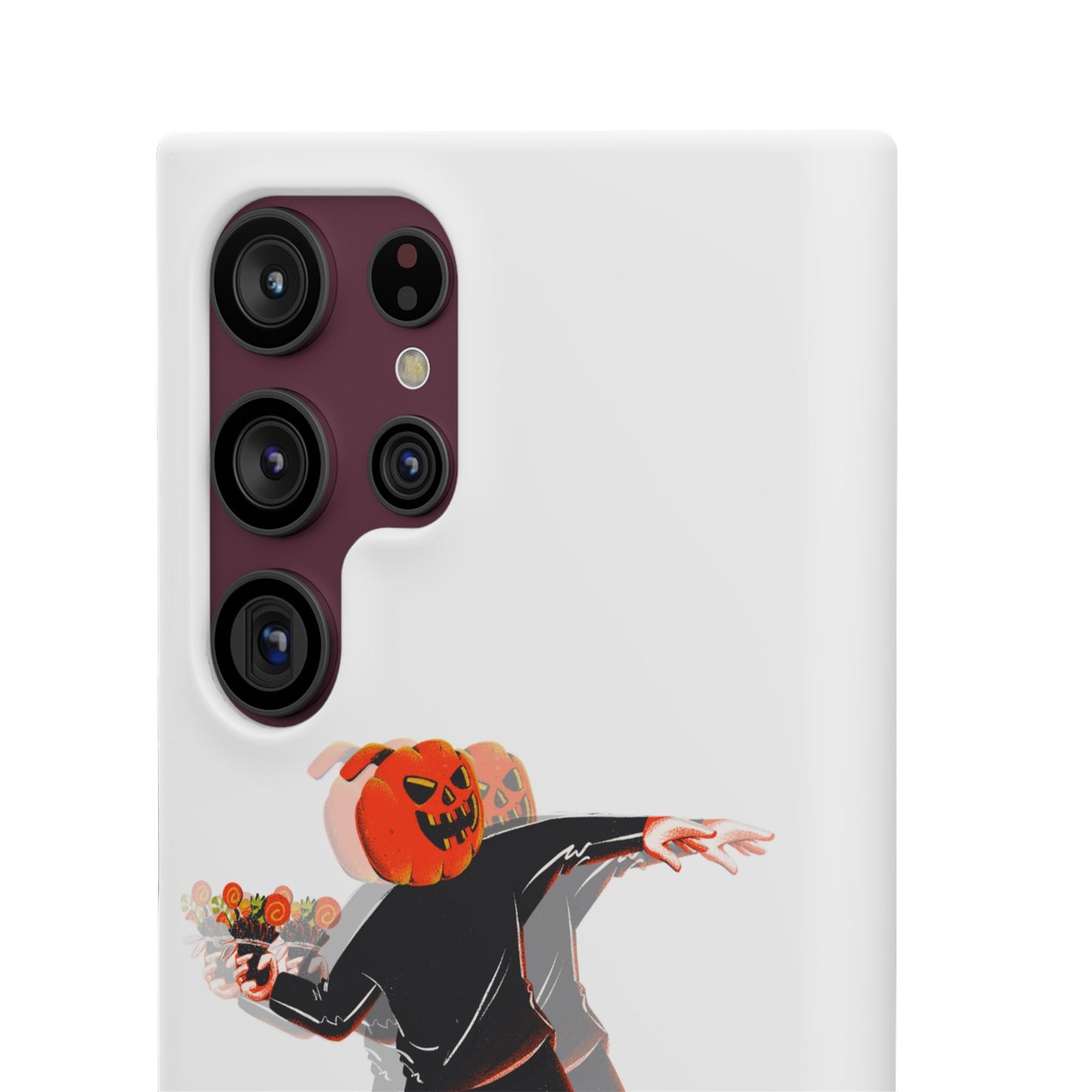 Pumpksy | Coque snap légère et résistante inspiration Banksy – Blanc