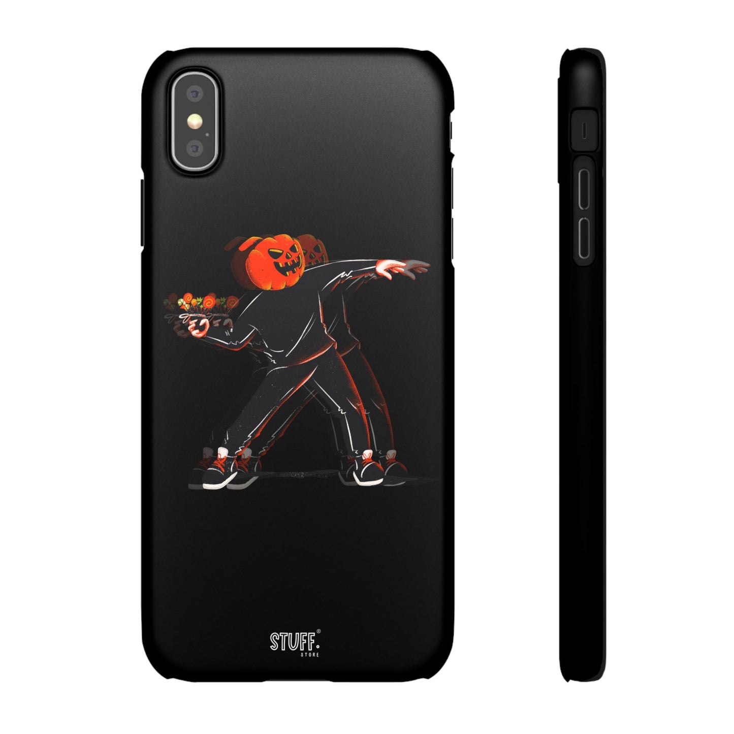 Pumpksy | Coque snap légère et résistante inspiration Banksy – Noir