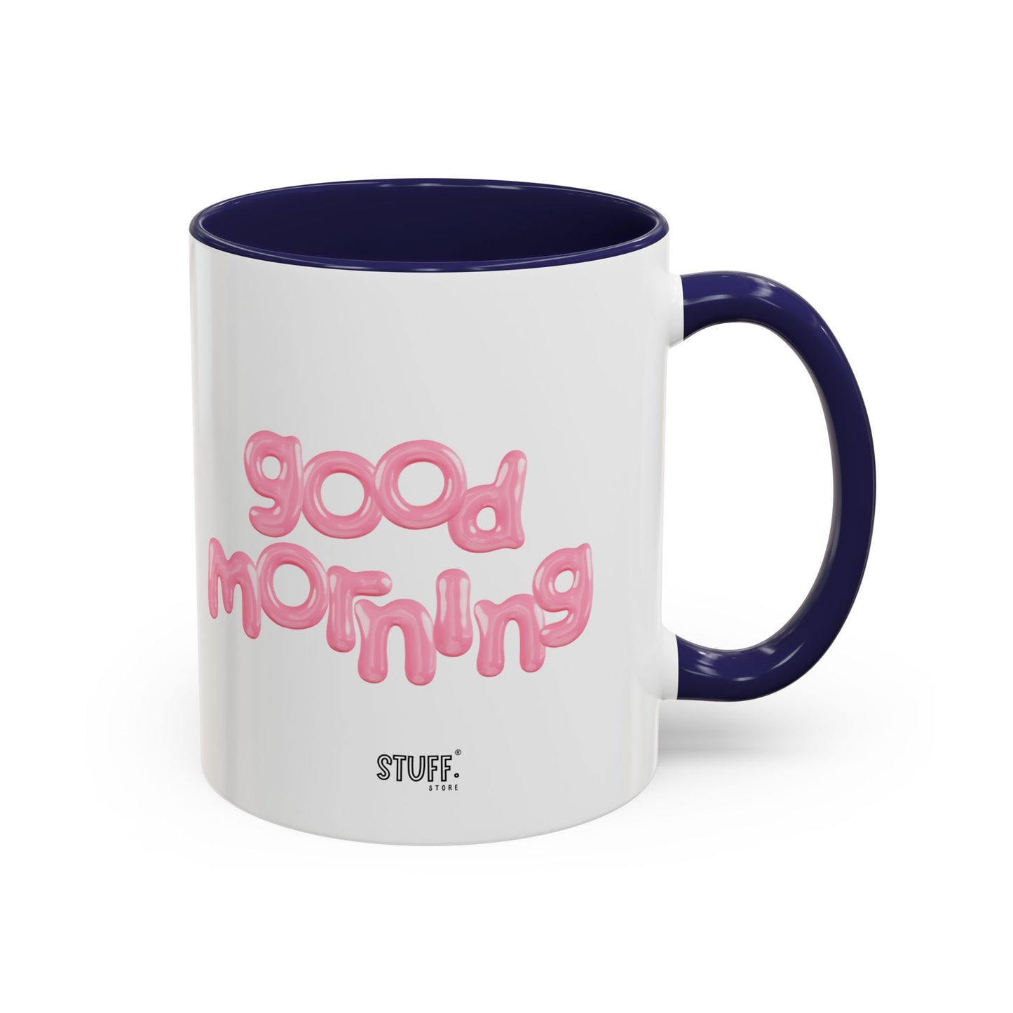 Balloon Cup | Two-tone ceramic mug with "balloon" lettering - 330ml