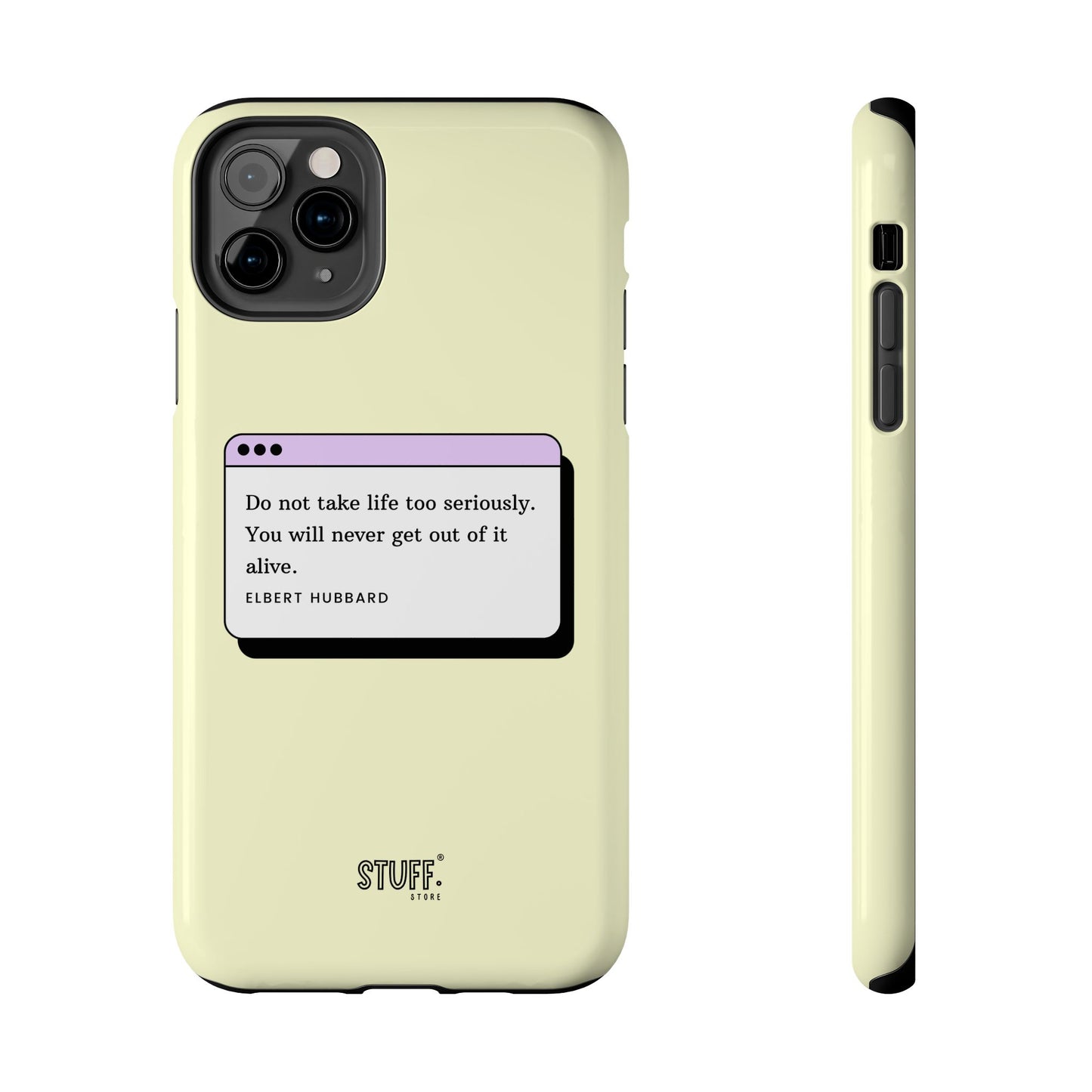 Window Case | Coque résistante à double protection avec citation – Design minimal & message puissant
