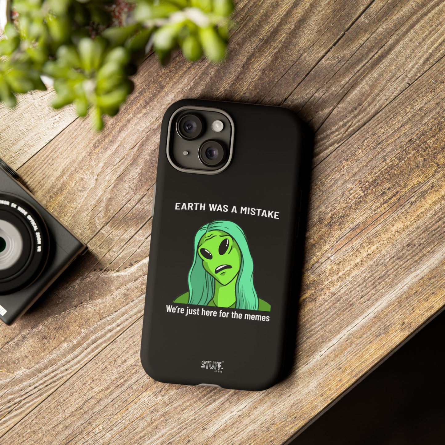 Meme Liking Alien Case | Coque résistante double protection pour les amateurs de Pop Culture