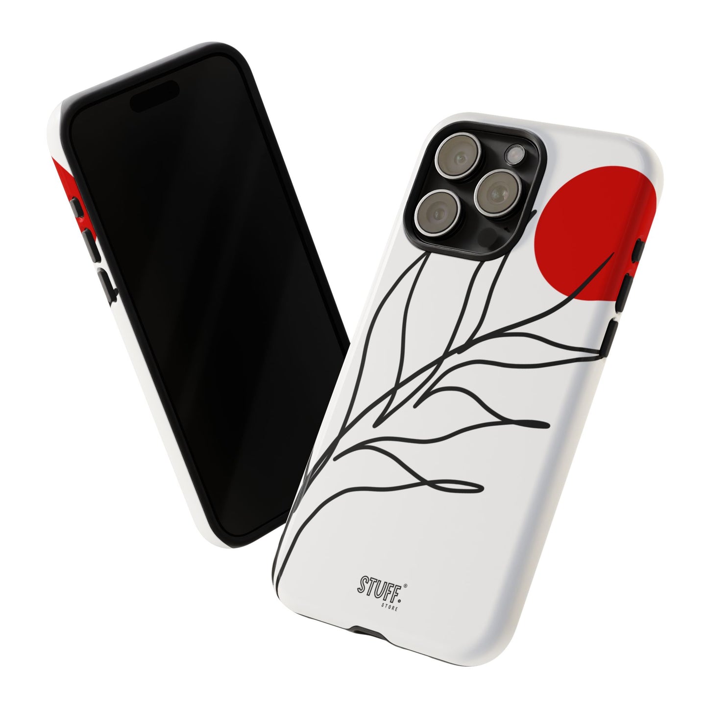 Red Sun Case | Coque résistante double protection avec Design Minimaliste