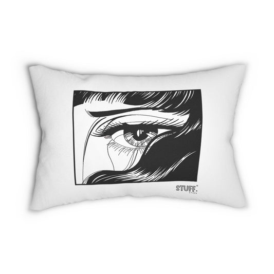 Coussin lombaire Manga – Fille anime qui pleure | Coussin décoratif japonais kawaii