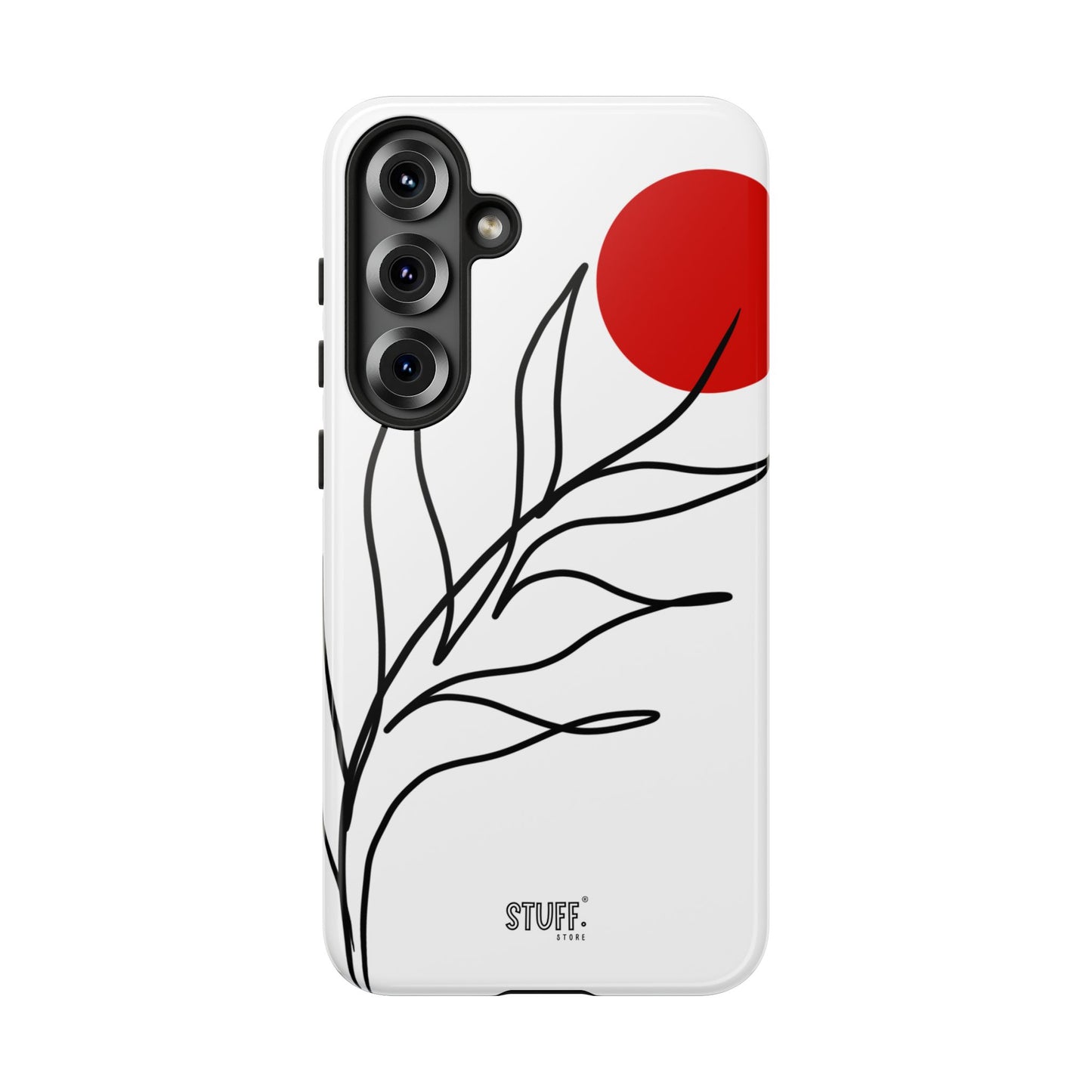 Red Sun Case | Coque résistante double protection avec Design Minimaliste