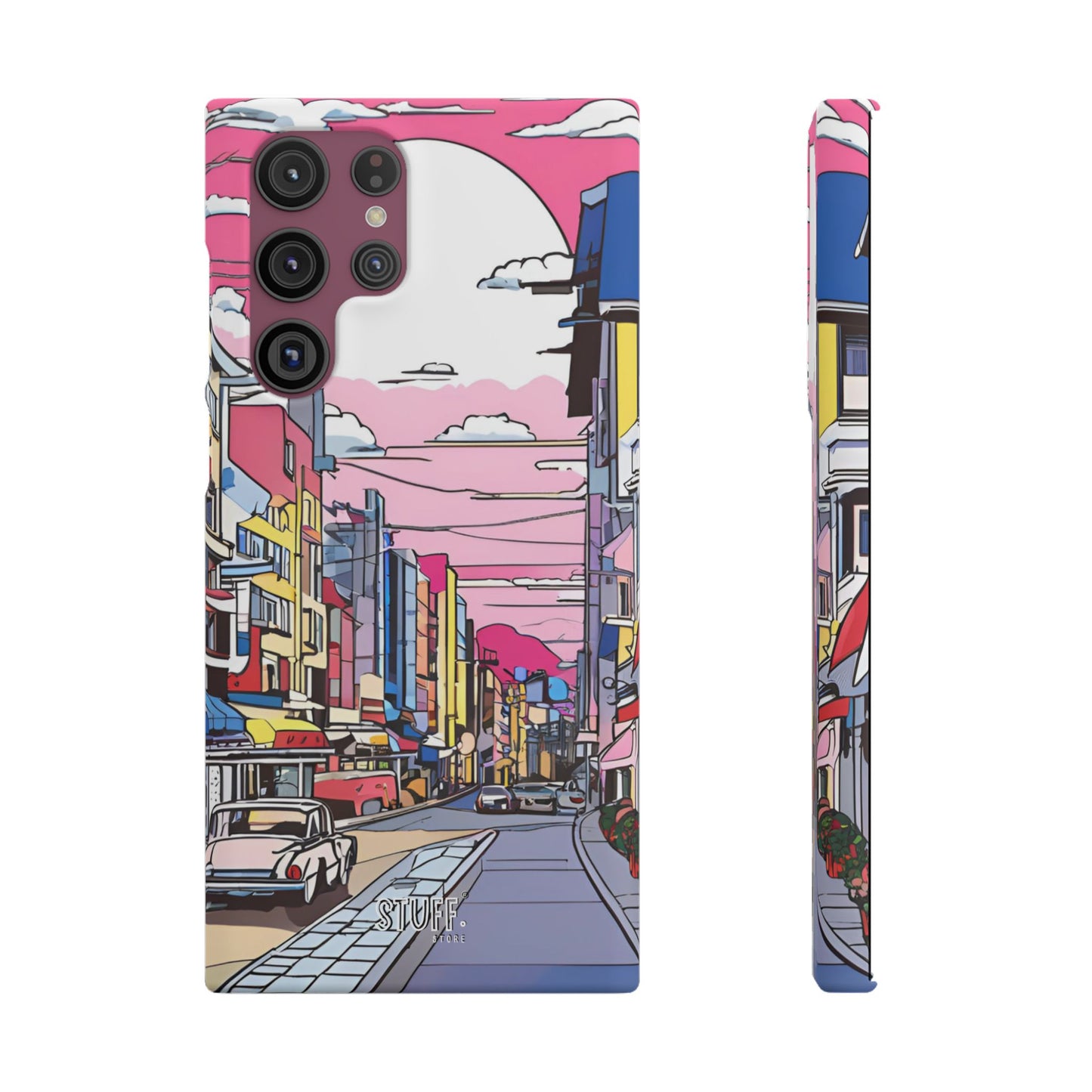 Pop Art Sunset | Coque snap légère et résistante inspiration Lichtenstein