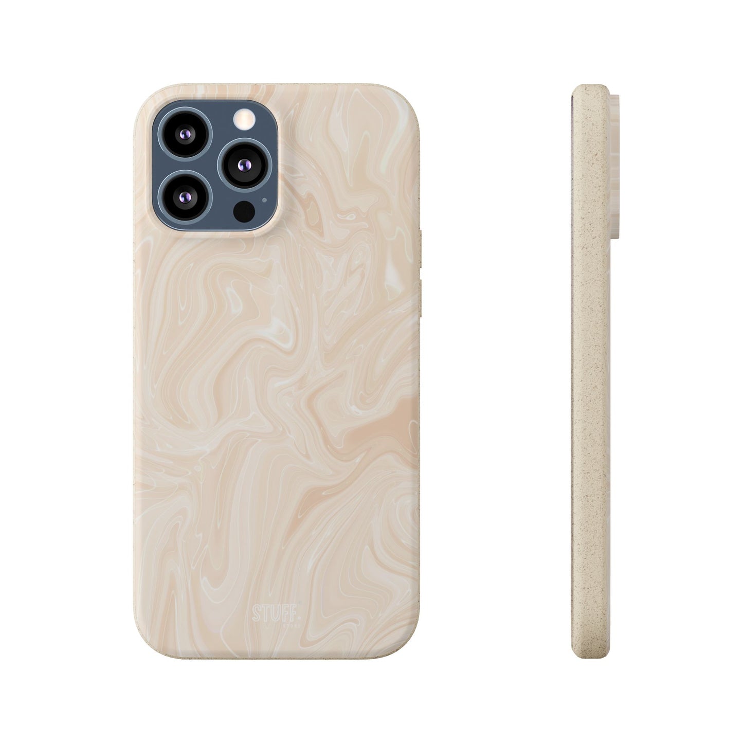 Liquid Marble Case | Coque Eco-Friendly en Bambou et Bioplastique Effet Marbré - Disponible avec Emballage Cadeau
