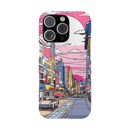 Pop Art Sunset | Coque snap légère et résistante inspiration Lichtenstein