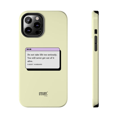 Window Case | Coque résistante à double protection avec citation – Design minimal & message puissant