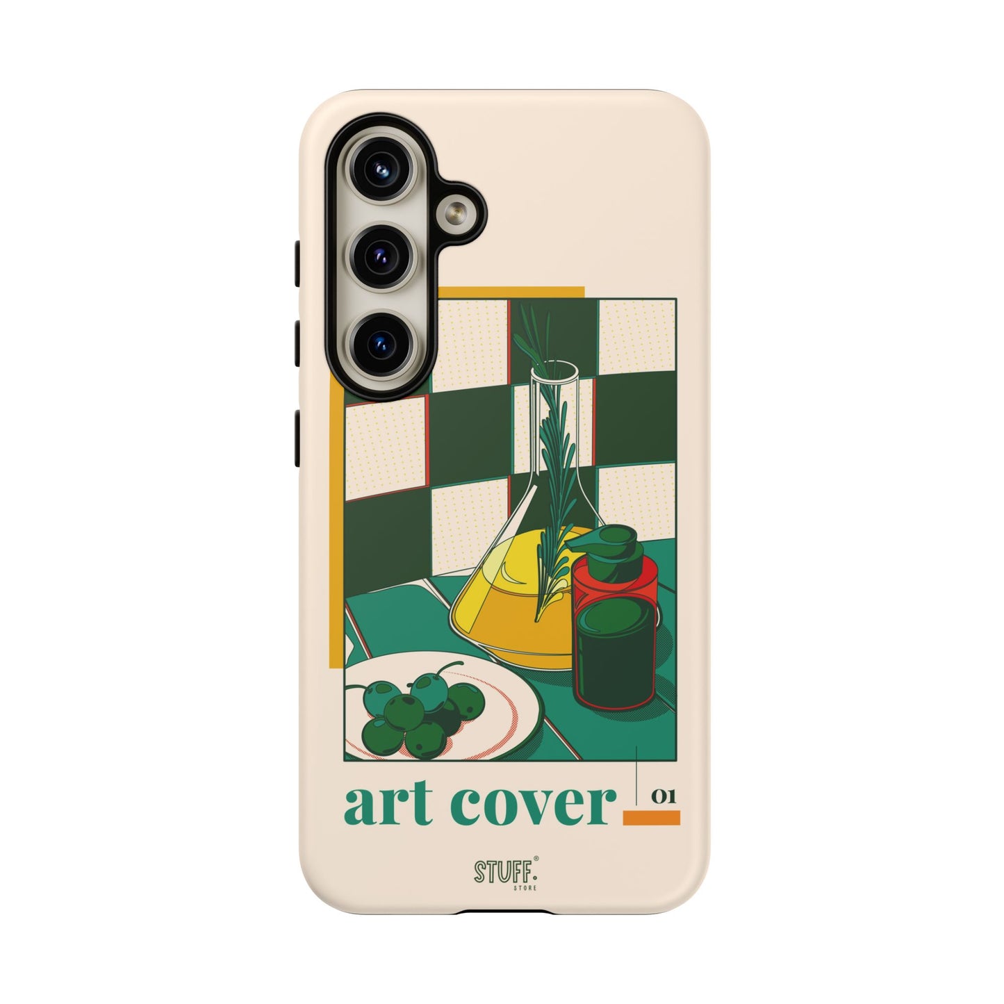 Olio d'Amore Case | Coque résistante double protection avec Design artistique Rétro