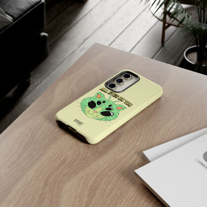 All Eyes on You Case | Coque résistante double protection avec Design Alien drôle