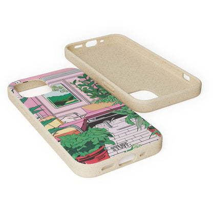 Plant Pop Case | Coque biodégradable en bambou et bioplastique avec design coloré | Parfait pour les amoureux des plantes - Avec emballage cadeau