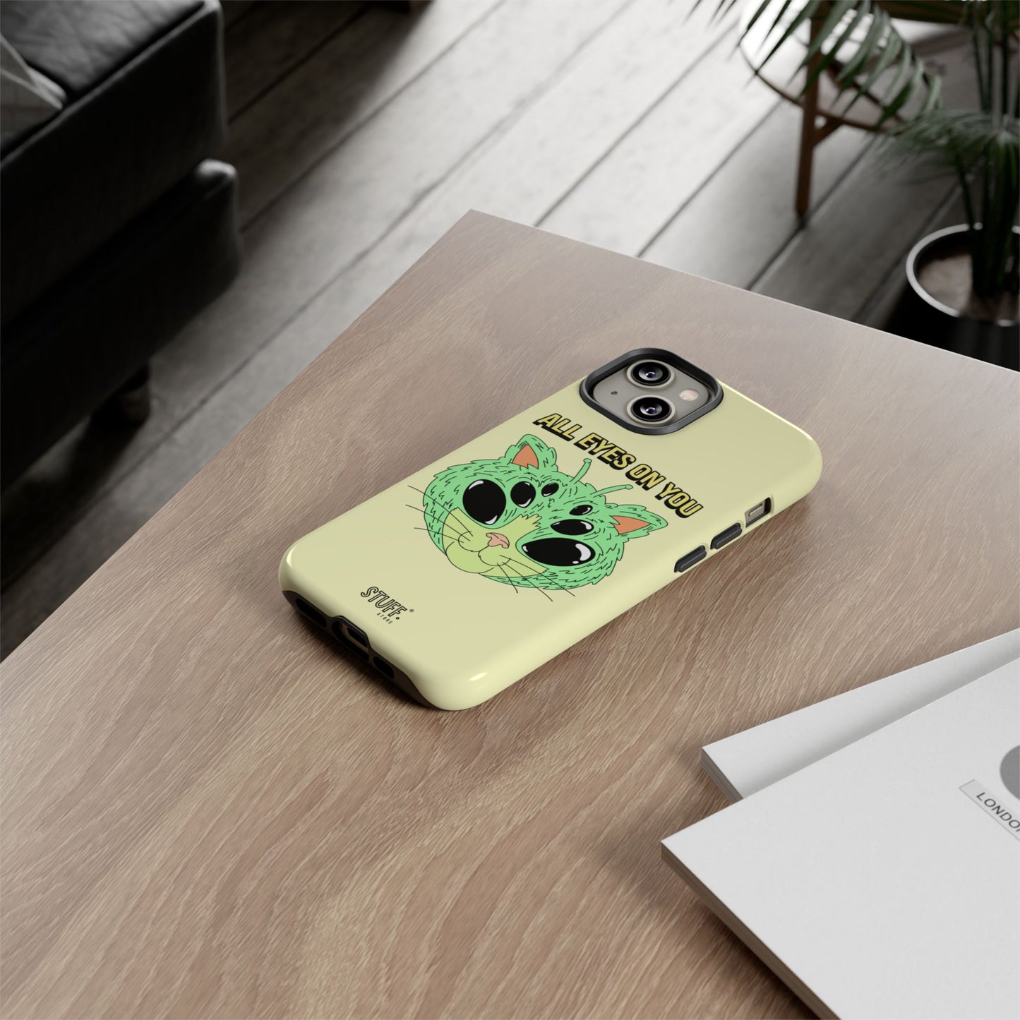 All Eyes on You Case | Coque résistante double protection avec Design Alien drôle