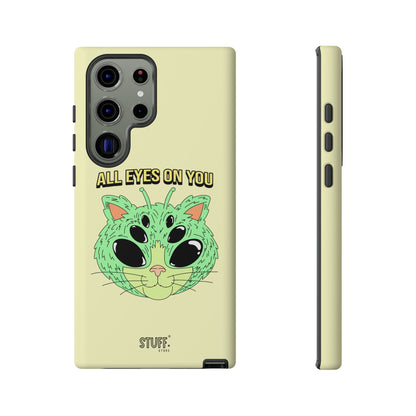 All Eyes on You Case | Coque résistante double protection avec Design Alien drôle