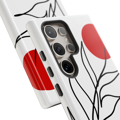Red Sun Case | Coque résistante double protection avec Design Minimaliste