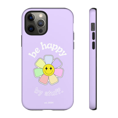 Be Happy Case | Coque résistante double protection avec Design Fleur Colorée