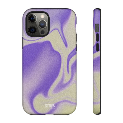 Swirly Case | Coque résistante double protection - Motif vague pourpre