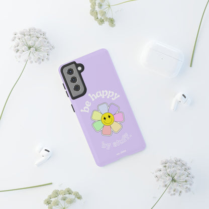 Be Happy Case | Coque résistante double protection avec Design Fleur Colorée