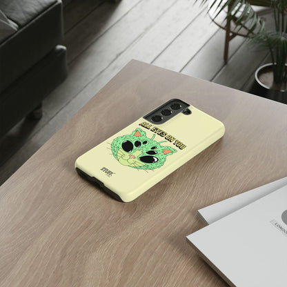 All Eyes on You Case | Coque résistante double protection avec Design Alien drôle