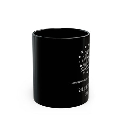Verseau | Mug noir en céramique avec signe astrologique et phrase drôle – 330ml / 440ml