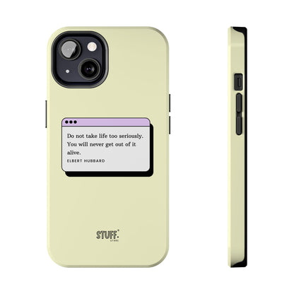 Window Case | Coque résistante à double protection avec citation – Design minimal & message puissant