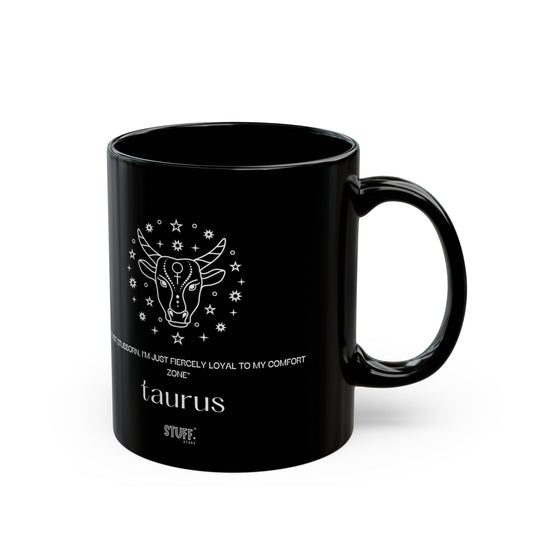 tasse noire taureau