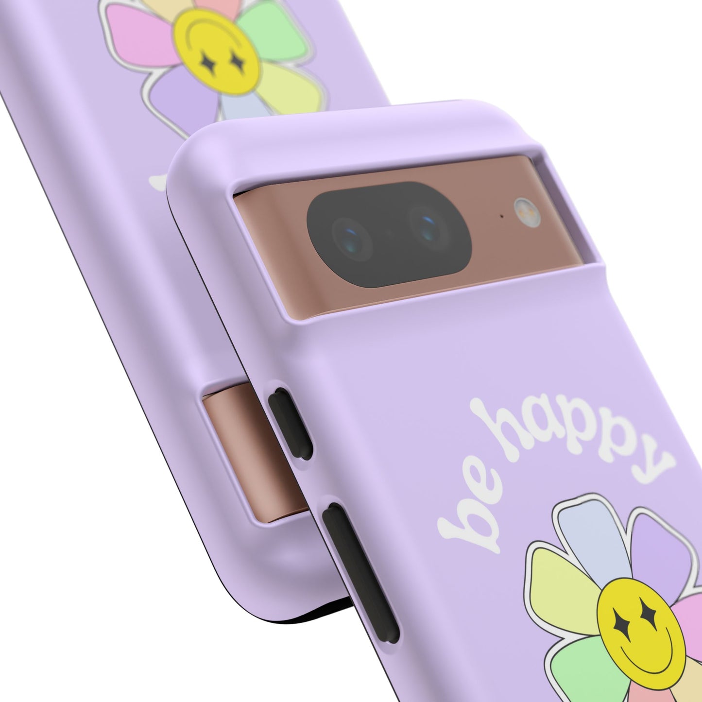 Be Happy Case | Coque résistante double protection avec Design Fleur Colorée
