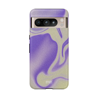 Swirly Case | Coque résistante double protection - Motif vague pourpre