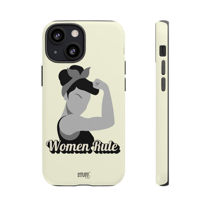 Women Rule Case | Coque résistante double protection avec Design Féministe inspirant
