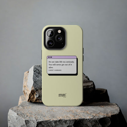 Window Case | Coque résistante à double protection avec citation – Design minimal & message puissant
