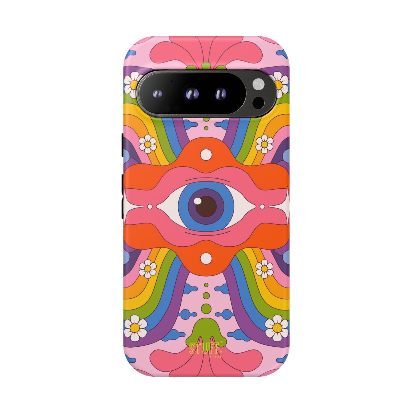 Psych Case | Coque résistante double protection avec Design Psychédélique coloré