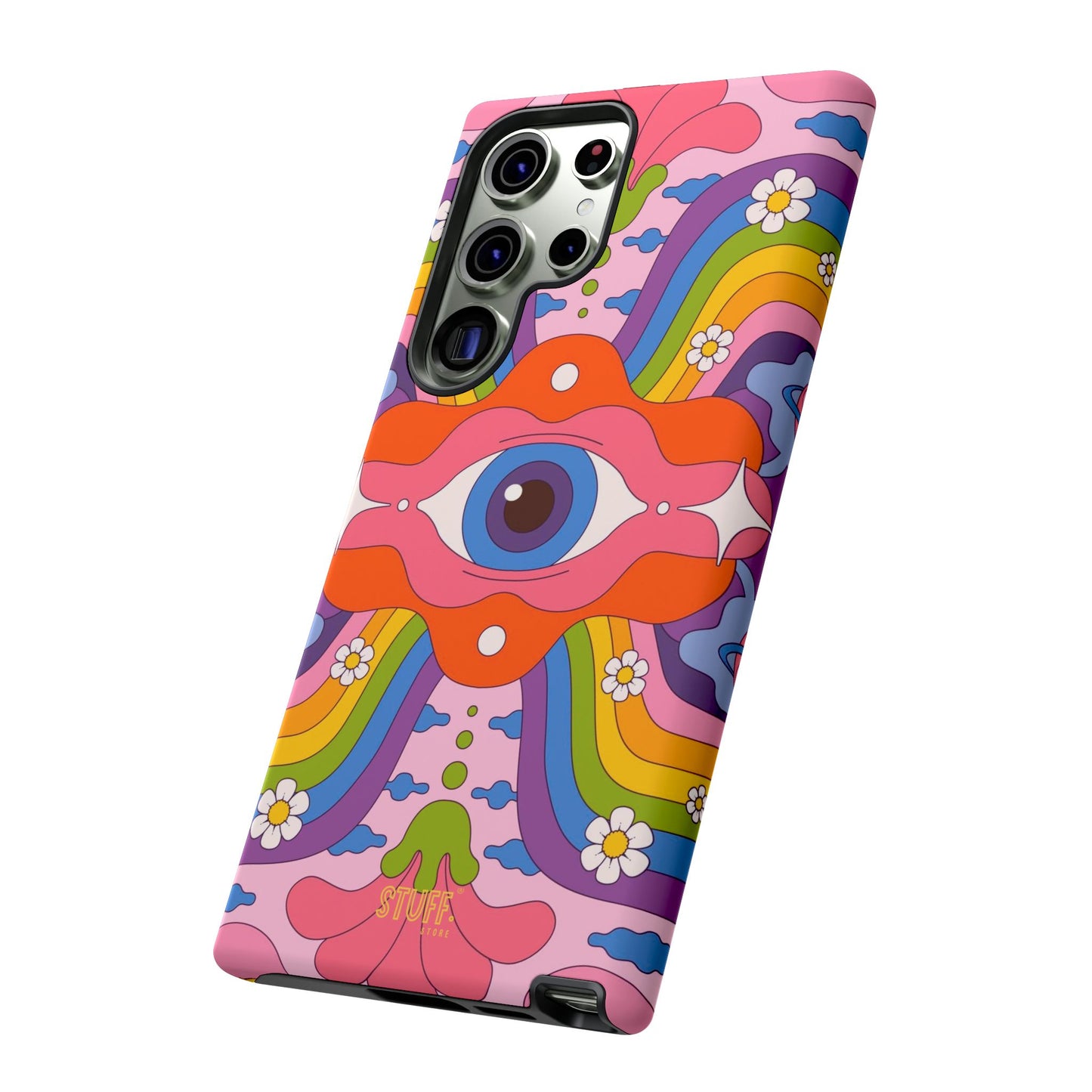 Psych Case | Coque résistante double protection avec Design Psychédélique coloré