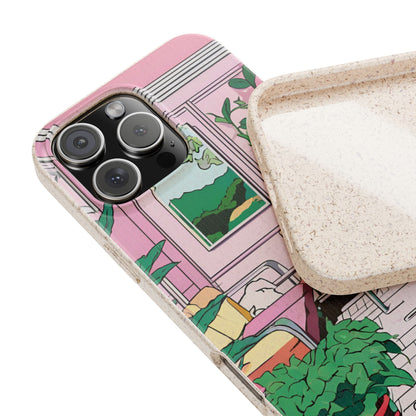 Plant Pop Case | Coque biodégradable en bambou et bioplastique avec design coloré | Parfait pour les amoureux des plantes - Avec emballage cadeau