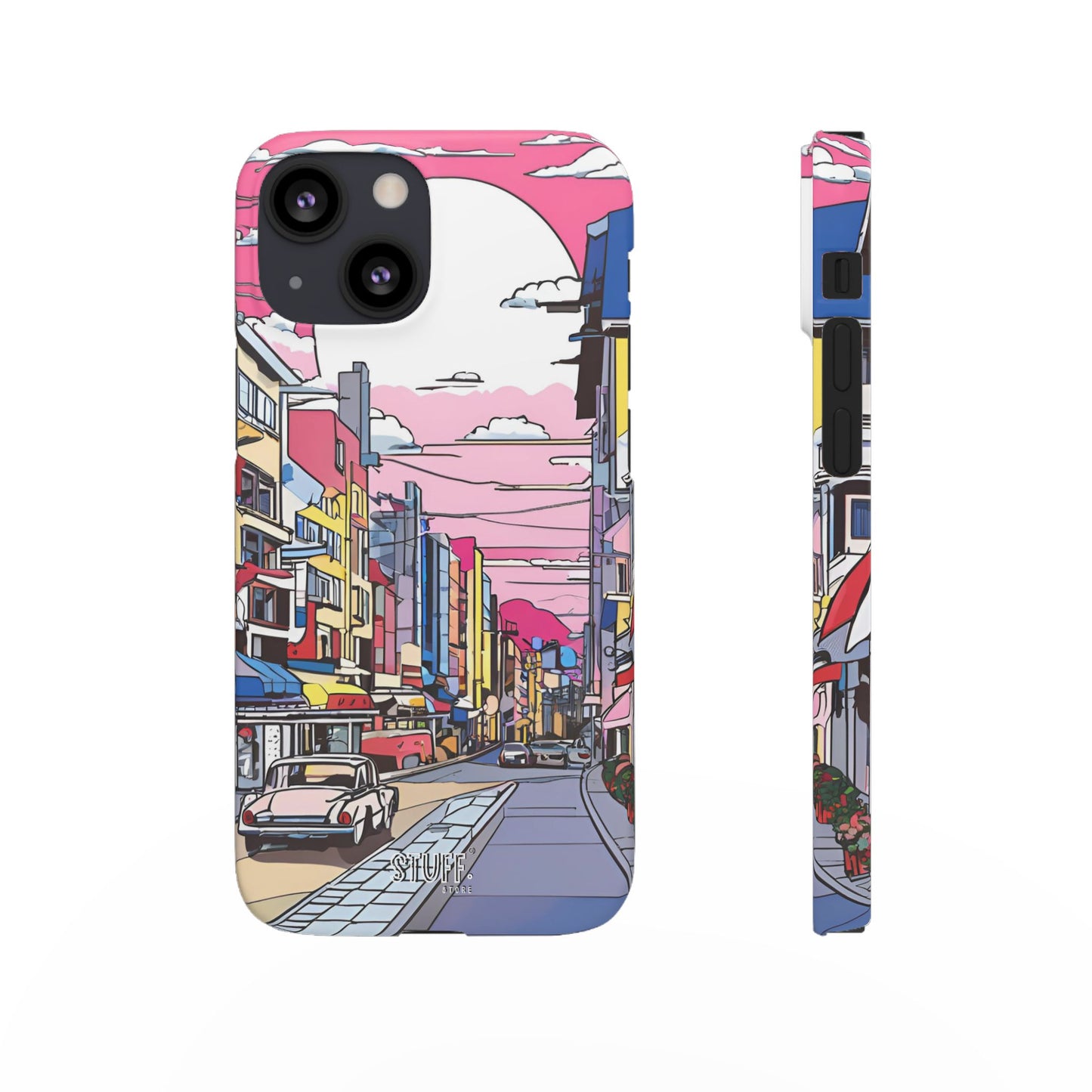 Pop Art Sunset | Coque snap légère et résistante inspiration Lichtenstein