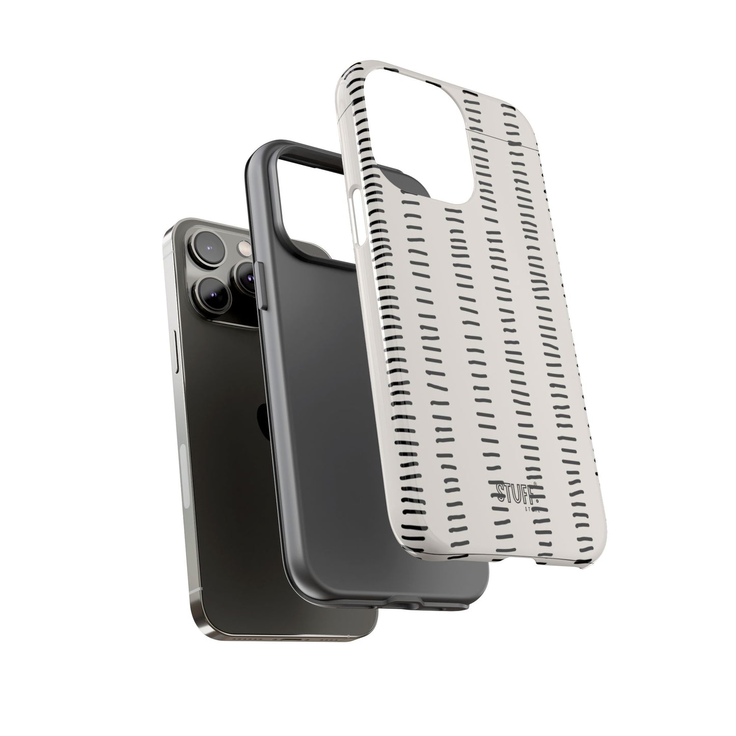 Striped Case | Coque résistante double protection antichoc - Design Minimaliste