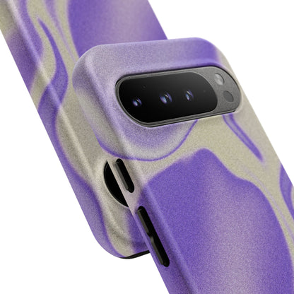 Swirly Case | Coque résistante double protection - Motif vague pourpre